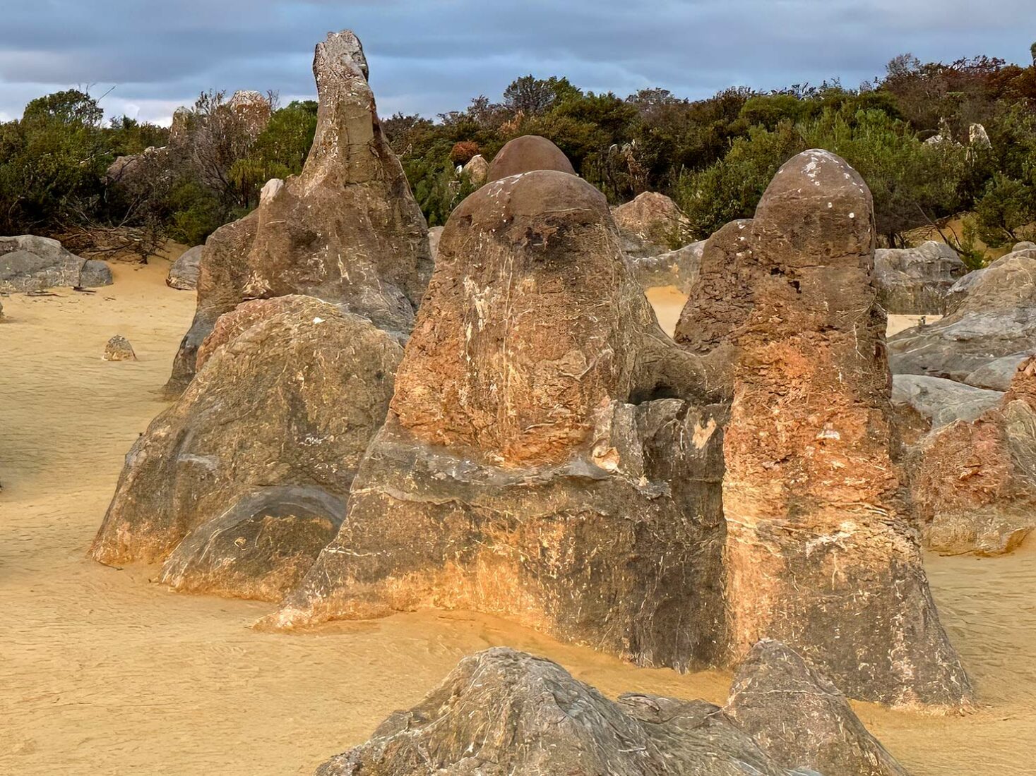 Closer look at The Pinnacles in Western Australia