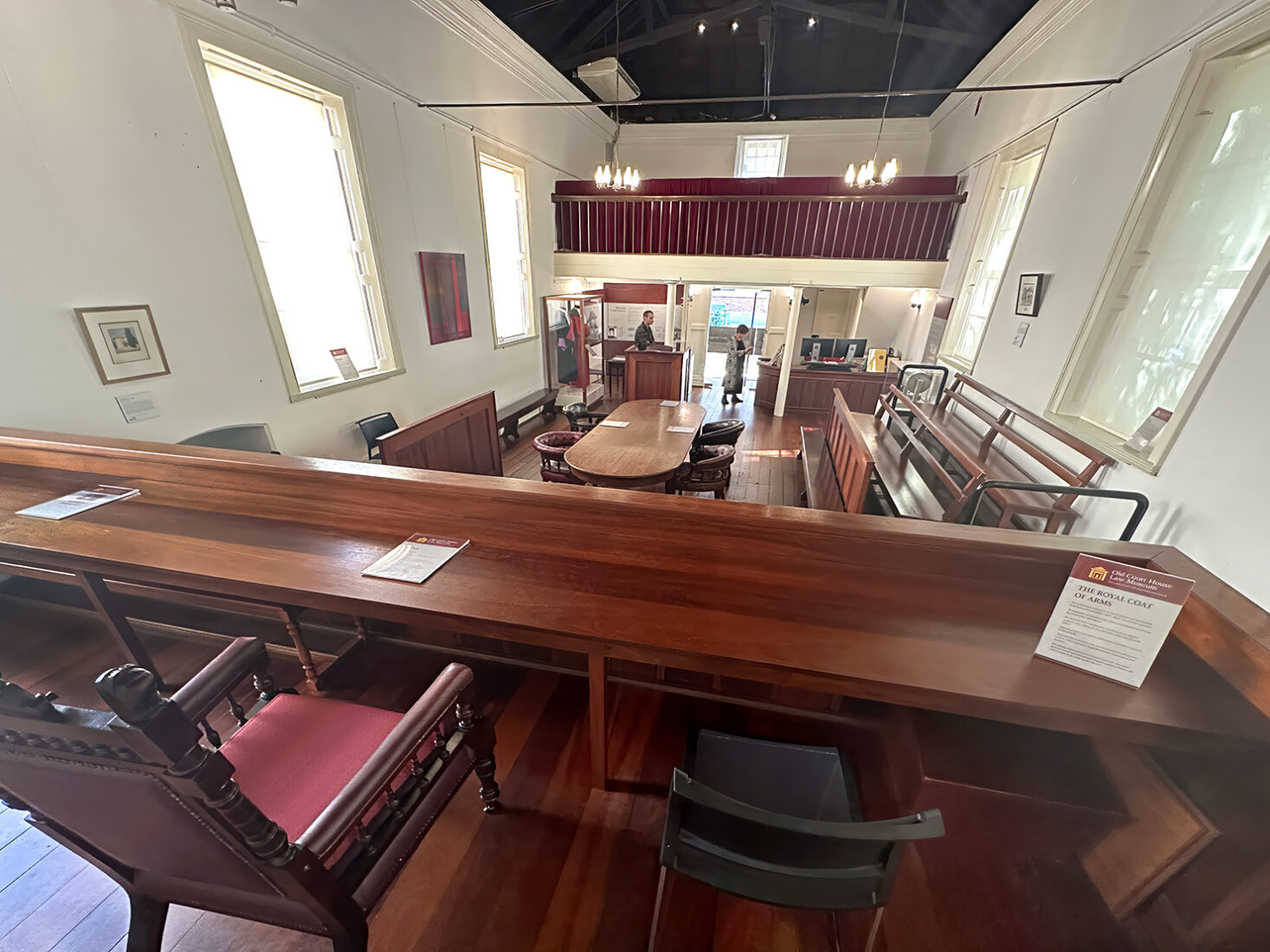 Inside the Old Courthouse, the oldest building in Perth Australia