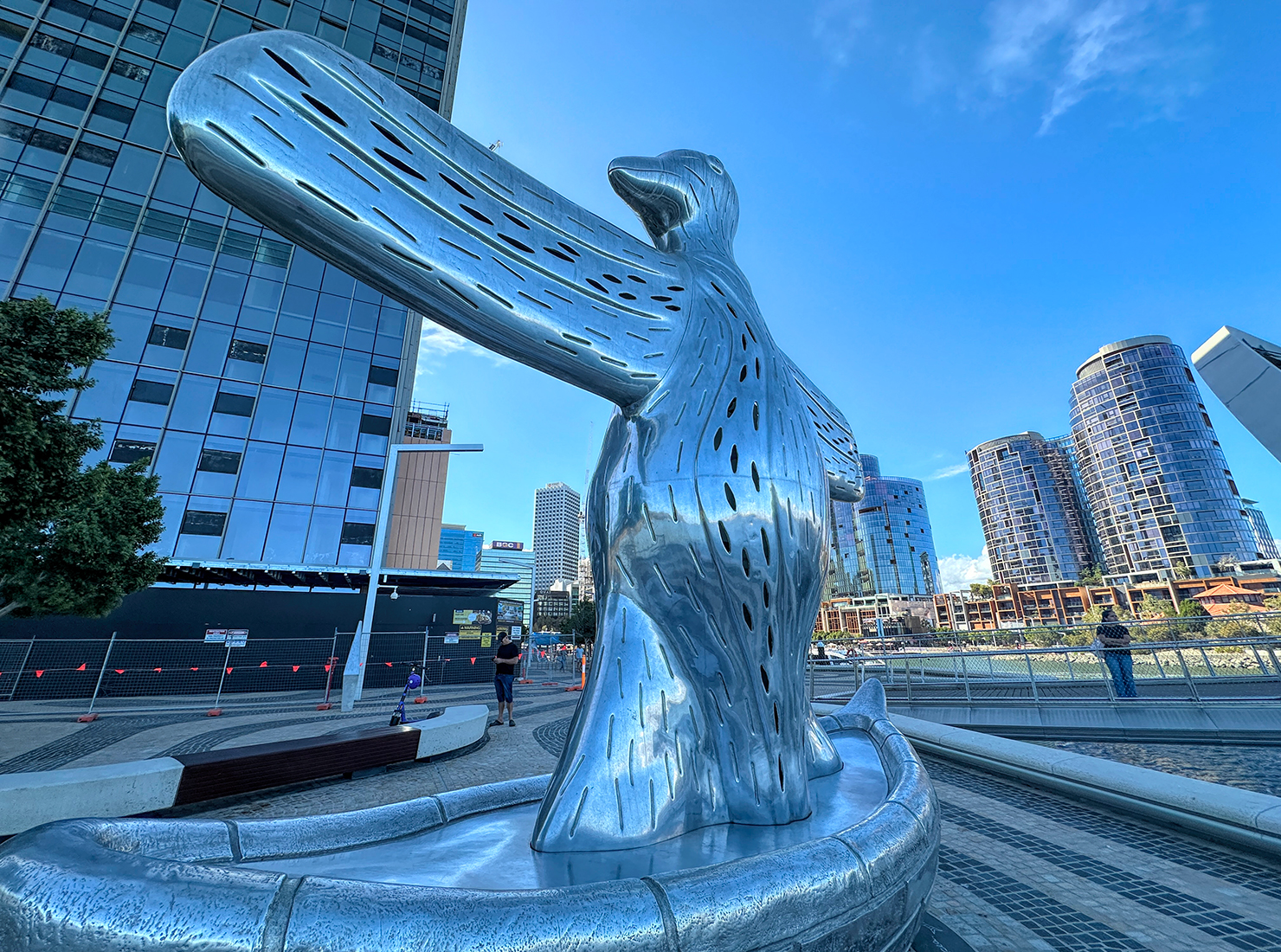 First Contact sculpture at Elizabeth Quay in Perth Australia