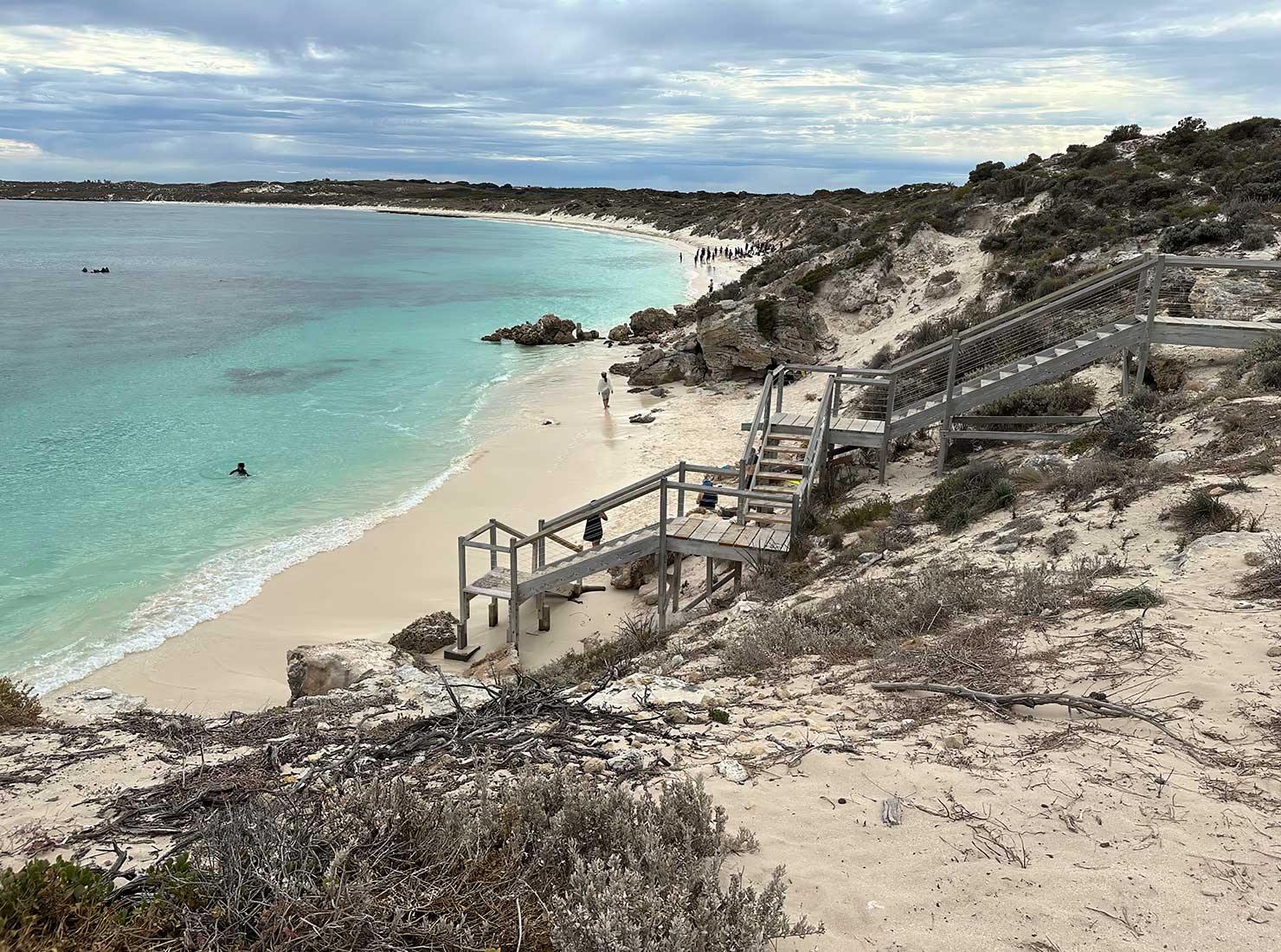 Beautiful white sand beaches and dunes