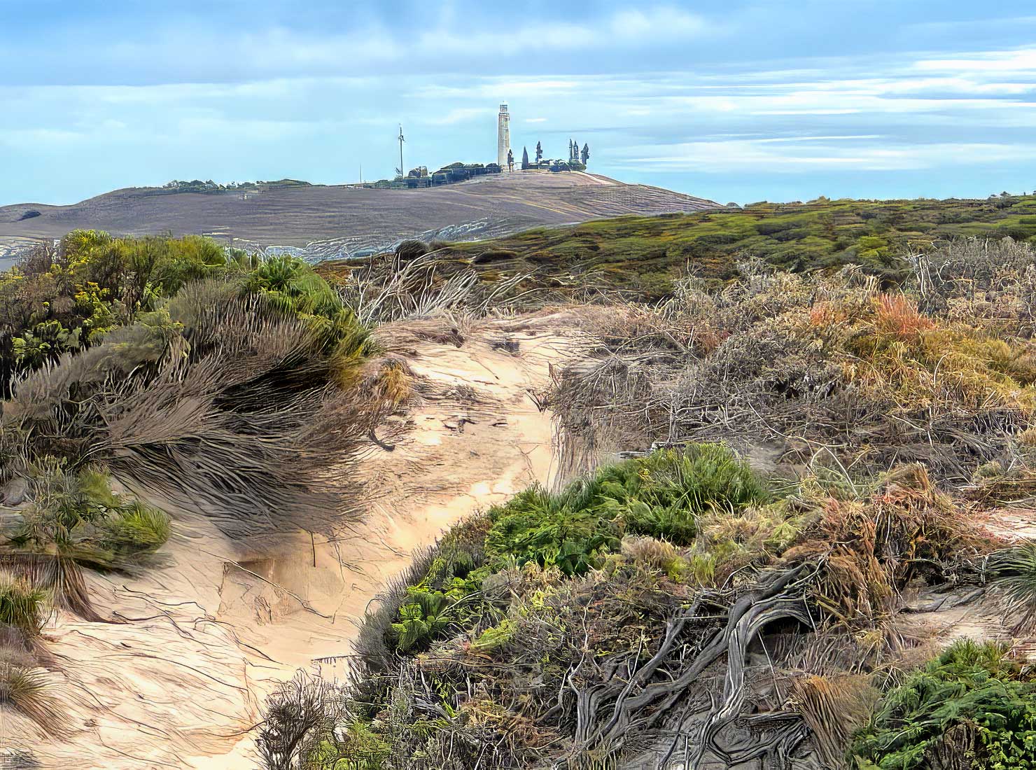 Rottnest Island Lighthouse, is a popular destination for cyclists