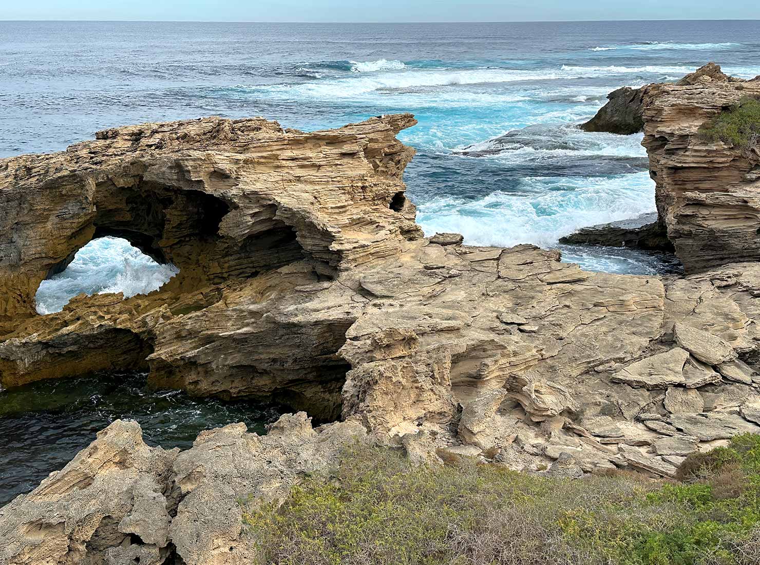 Geological formations on Rottnest Island attest to the fury of the water, wind, and an ancient ice age