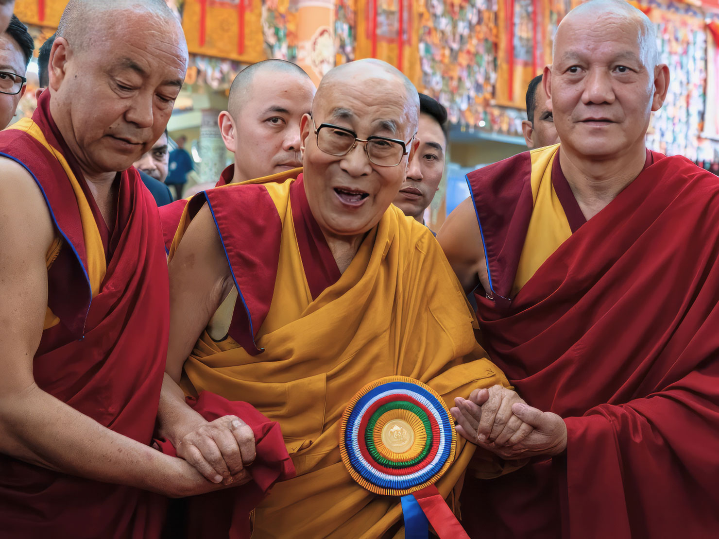 India McLeod Ganj Namgyal Monastery Dalai Lama arrives for his 90th birthday celebration courtesy of Tsungyi Chiu