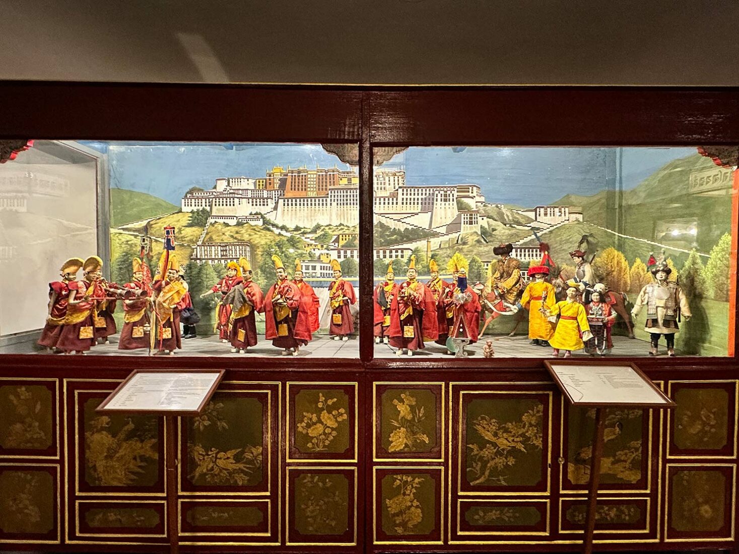 Panoramas at the Losel Doll Museum feature miniature dolls dressed in exquisite, authentic Tibetan attire